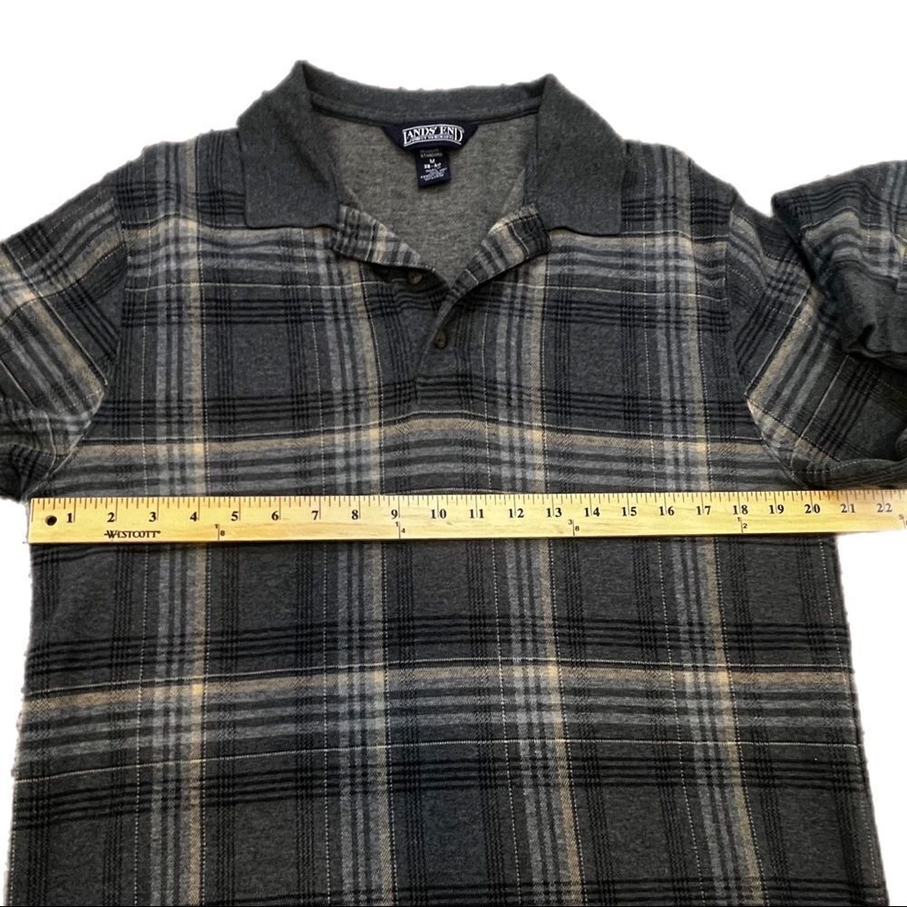 Lands’ End Plaid Long Sleeve Shirt. 100% Cotton. Size M. Great Condition!! - Picture 9 of 9